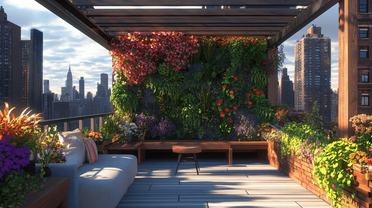 Cómo crear un jardín vertical en una terraza pequeña que transformará la estética de tu hogar