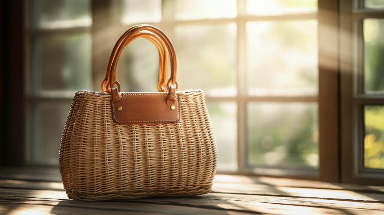 Descubre la tendencia de los bolsos de mimbre y cuero esta temporada